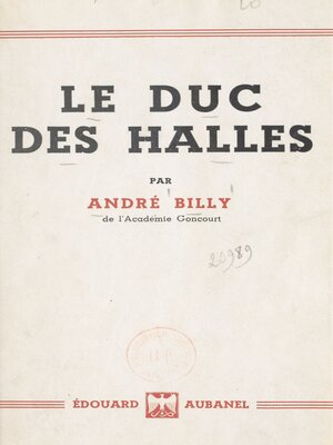 cover image of Le duc des Halles